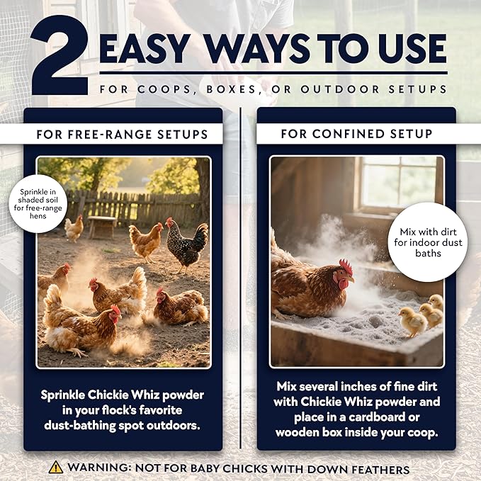 5.5lb Chickie-Whiz Chicken Dust Bath - Image 5