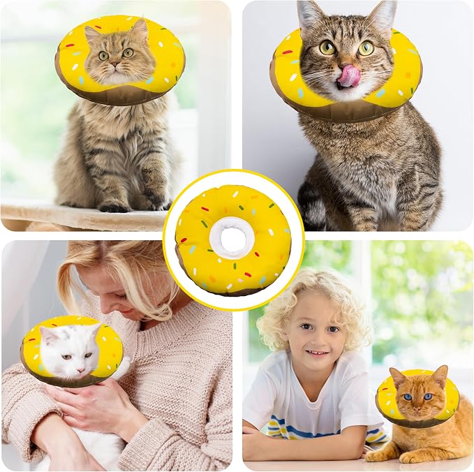 Cat Cone Collar Soft, Adjustable Cat Recovery Collar Kitten Cones to Stop - Image 7