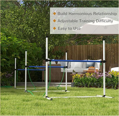 PawHut 4 Piece Dog Agility Training Equipment Set - Image 6