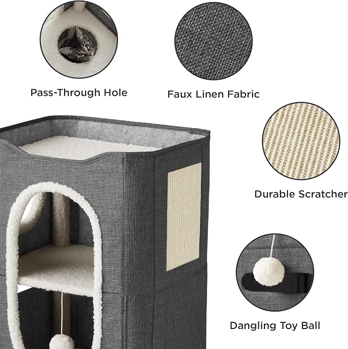 Bedsure 2 Story Cat House - Image 3