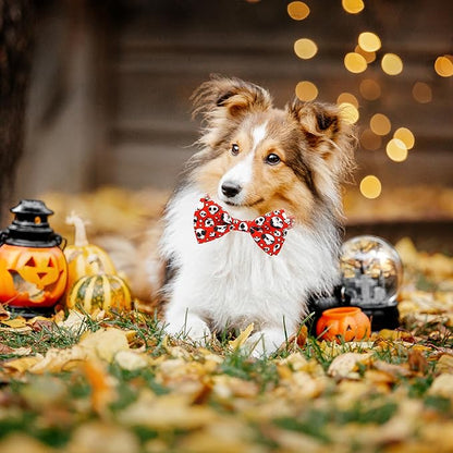 Halloween Dog Collar, Holiday Adjustable Ghost Skull Collar - Image 6