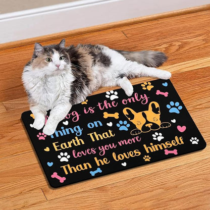 Pet Feeding Mat for Floors Waterproof Dog Mat for Food and Water Absorbent - Image 7