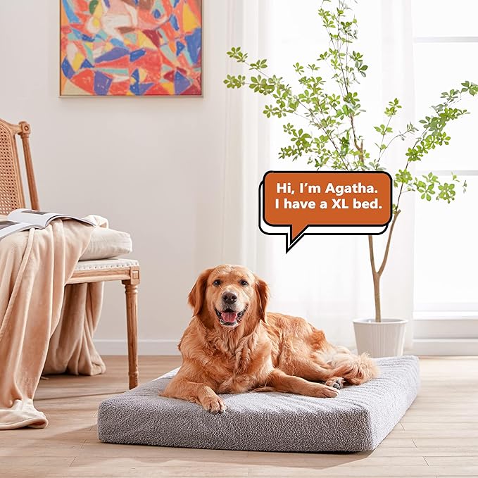 Cooling Dog Beds for Large Dogs, Memory Foam Pet Bed - Image 6