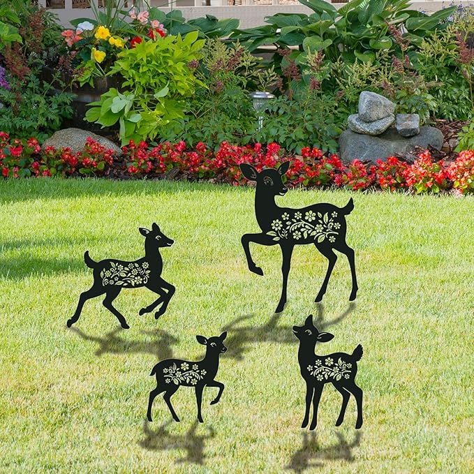 Deer Metal Garden Stakes Yard Decor, Lawn Ornaments - Image 5