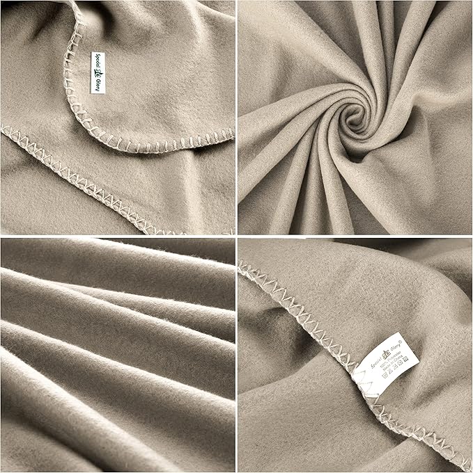 Fleece Throw Blanket Bulk Fleece Blankets Solid Lightweight Warm Soft Cozy - Image 3