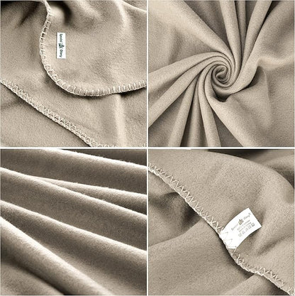 Fleece Throw Blanket Bulk Fleece Blankets Solid Lightweight Warm Soft Cozy - Image 3