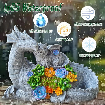 Dragon Solar Garden Statues Outdoor Decoration - Image 9