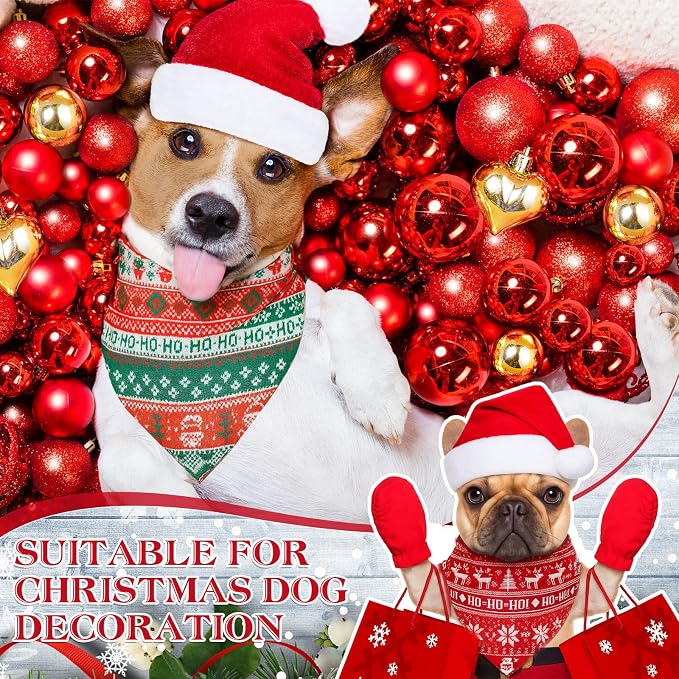 Weewooday 50 Pcs Christmas Bandanas - Image 2