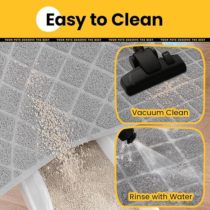 Cat Litter Mat Litter Trapping Mat, Less Waste Cat Litter Box Mat - Image 7