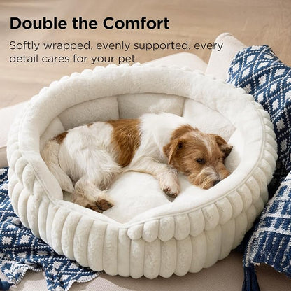 Bedsure ComfyFleece™ Medium Dog Bed, Washable Cute Pet Bed, Super Soft Corduroy - Image 2