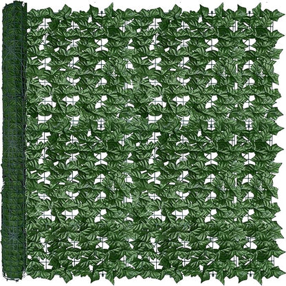Artificial Ivy Privacy Fence Wall Screen, 48x120 in UV-Anti Faux Greenery by ODTORYHOME