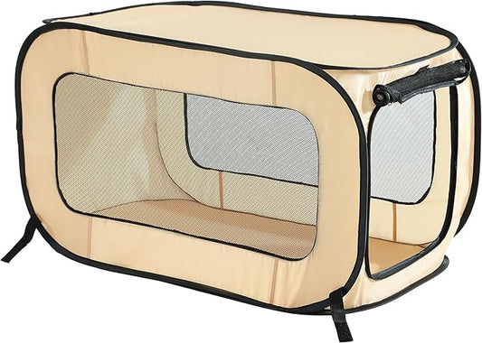 Beatrice Home Fashions Portable, Collapsible, Pop Up Kennel Travel Cat and Dog by BeatriceHomeFashions