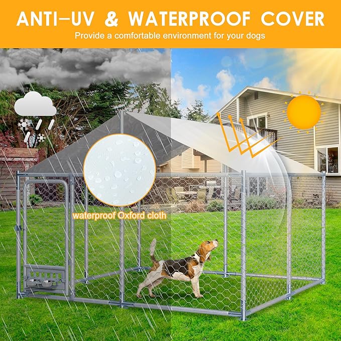 7.5×7.5×5.3 FT Outdoor Dog Kennel - Image 3