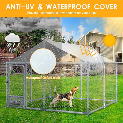 7.5×7.5×5.3 FT Outdoor Dog Kennel - Image 3