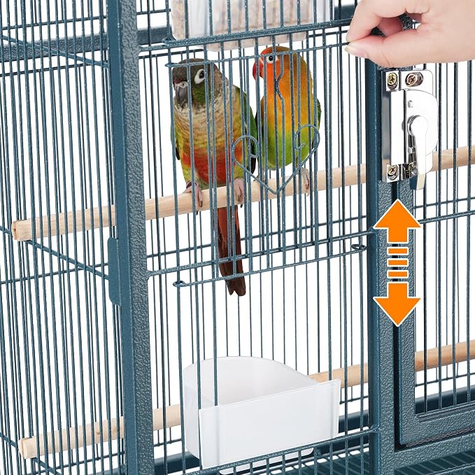 Topeakmart 54'' H Large Bird Cage Parrot Cage w/Stand Bird Cage - Image 6