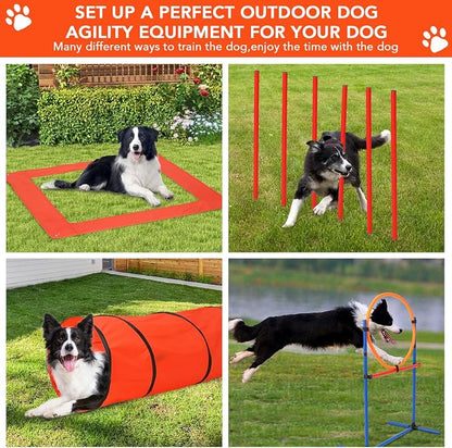 CuisinSmart Dog Agile Course Backyard Set, Dog Obstacle Course Backyard - Image 4