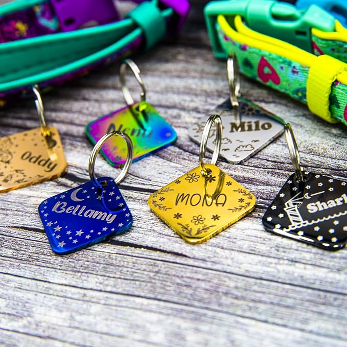 Personalized Dog Tag with 5 Lines of Custom Deep Engraved Durable Stainless - Image 4