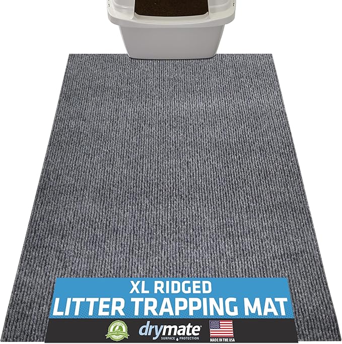 Drymate Cat Litter Box Mat, Litter Trapping Mat, Waterproof, Urine-Proof by Drymate