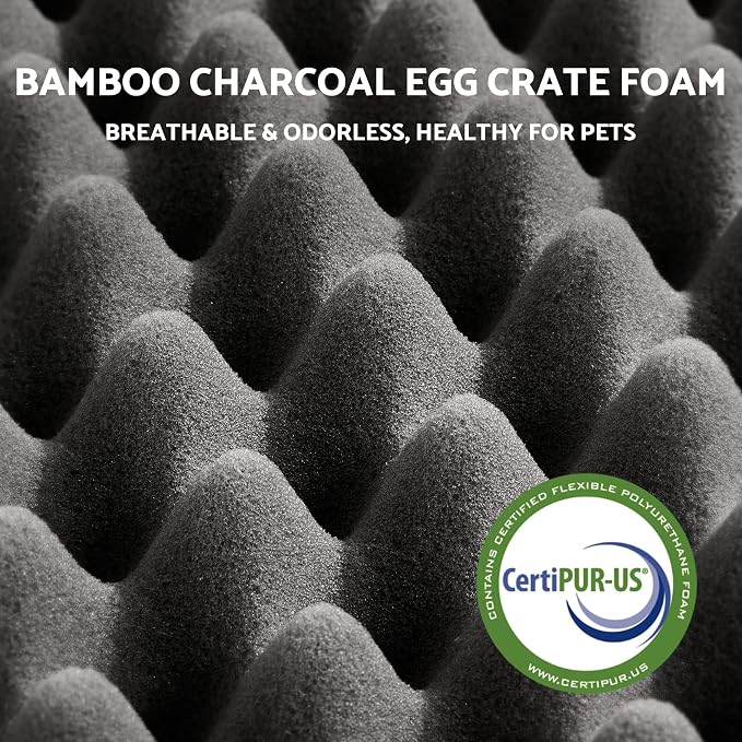 Dog Bed for Small and Medium Dogs & Cats, Waterproof Lining for Indoor Outdoor - Image 6
