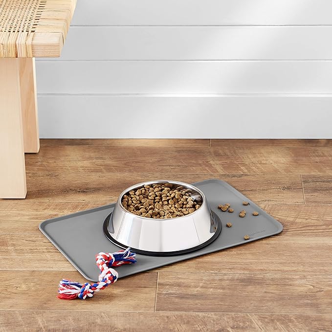 Amazon Basics Waterproof Non-Slip Silicone Pet Feeding Mat - Image 6