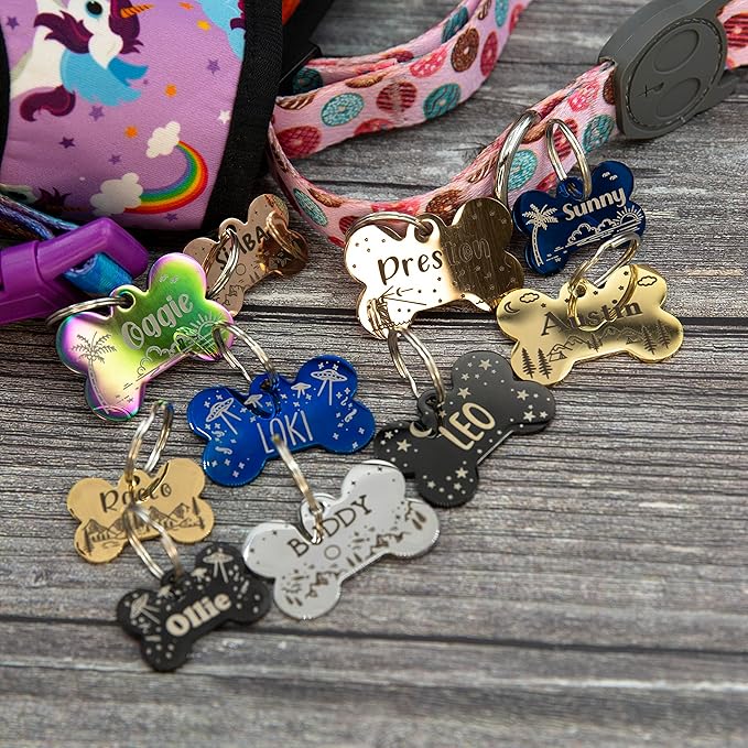 Personalized Dog Tag with 5 Lines of Custom Deep Engraved Durable Stainless - Image 4