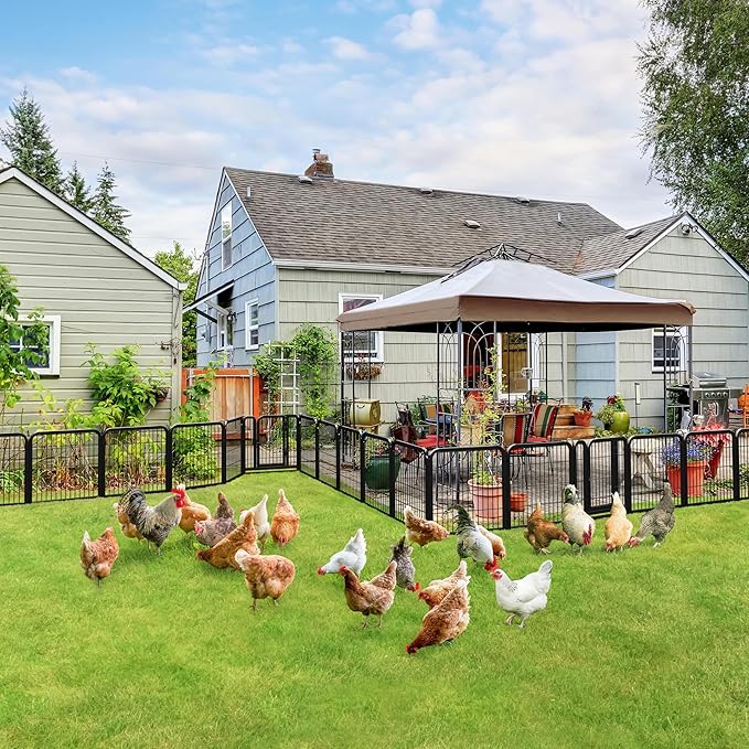 Yaheetech Dog Playpen Outdoor, 24 inch 24 Panels Dog Pen Indoor Heavy Duty - Image 2