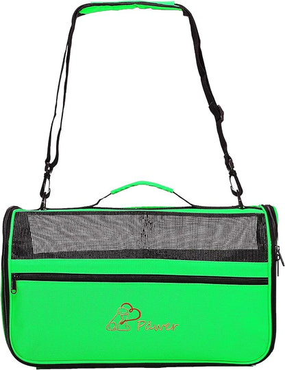 Pawer 18” x 10” x 10”Soft-Sided Foldable Airline Approved Pet Carrier by P%C3%84WER