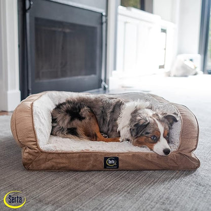 Serta Orthopedic Quilted Couch Dog Bed - Image 5