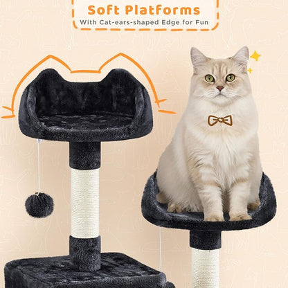 Yaheetech Cat Tree, 82.5in Extra Large Tower w/Cute Perches, Cozy Condo - Image 7