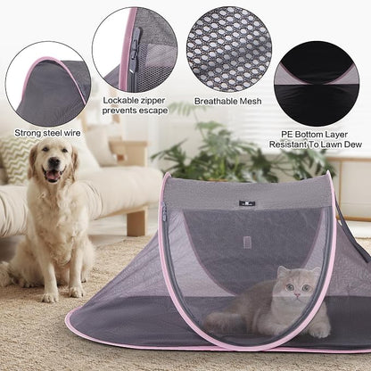 X-ZONE PET Outdoor Cat Tent, Pop Up Cat Playpen, Pet Enclosure Suitable Birds - Image 3