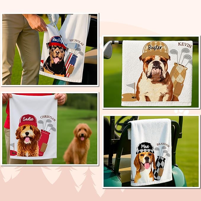 Custom Pet Golf Towel – Personalized Golf Club Towel - Image 7