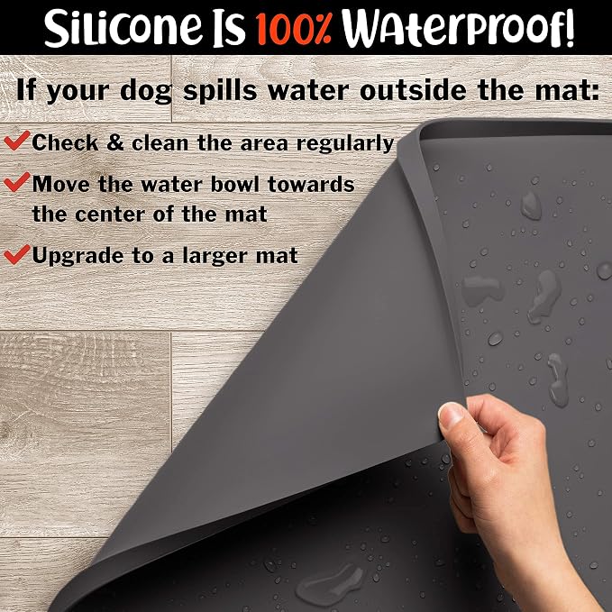 DogBuddy Dog Food Mat – Waterproof Dog Bowl Mat - Image 8