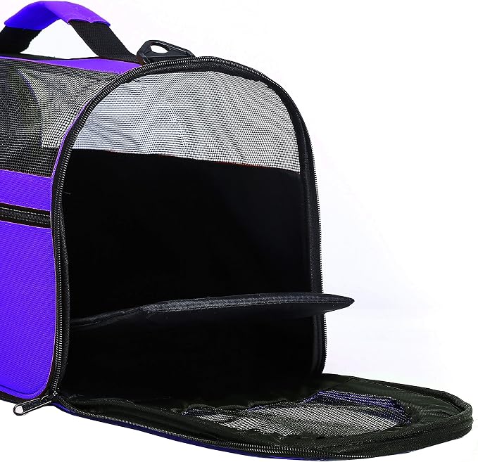 Pawer 18” x 10” x 10”Soft-Sided Foldable Airline Approved Pet Carrier - Image 7