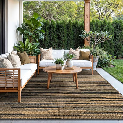 GENIMO Outdoor Rug for Patio Clearance, Reversible Plastic Straw Rugs for RV - Image 3
