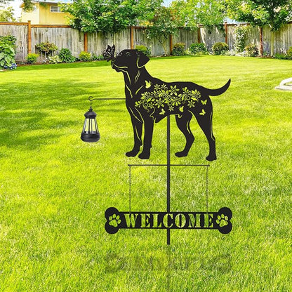 Labrador Metal Garden Stakes Yard Decor - Image 6