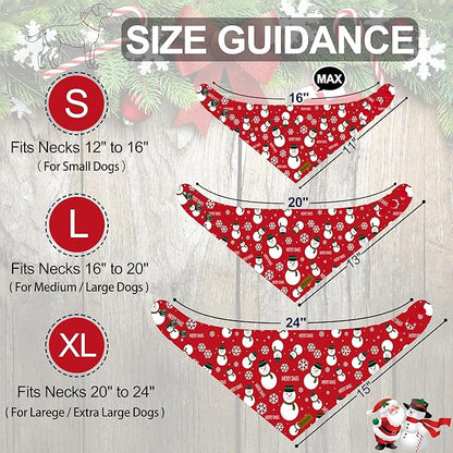 Christmas Dog Bandanas with Snap Button - Image 2
