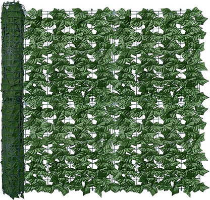 Artificial Ivy Privacy Fence Wall Screen, 40X160 in UV-Anti Faux Greenery by ODTORYHOME