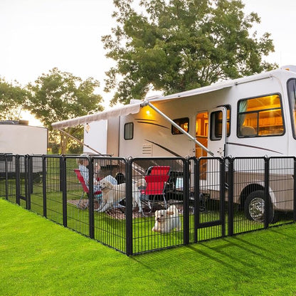 Yaheetech Dog Playpen Outdoor, 40 inch 32 Panels Dog Pen Indoor Heavy Duty - Image 2