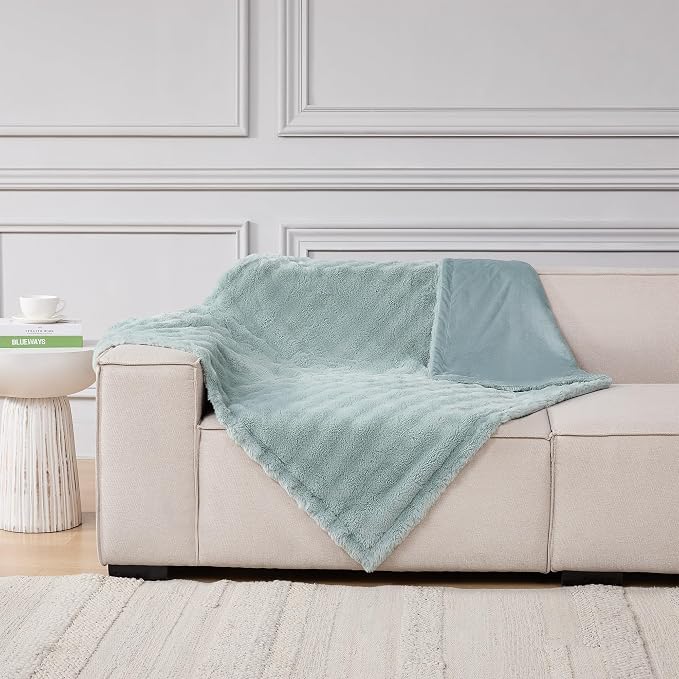 Modern Threads Water-Resistant Faux Rabbit Fur Pet Blanket - Image 6