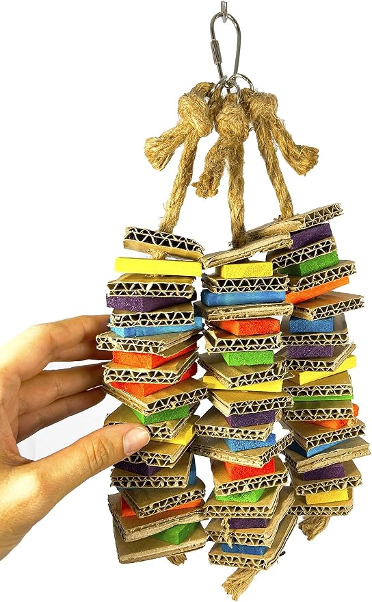Birds LOVE Chew-Tastic Triple Tower Bird Cage Toy Shredded by BirdsLOVE