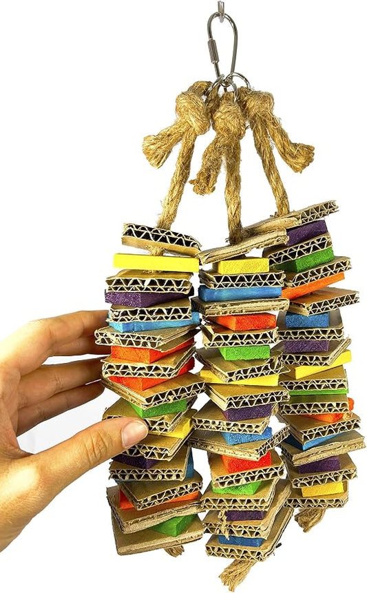 Birds LOVE Chew-Tastic Triple Tower Bird Cage Toy Shredded by BirdsLOVE