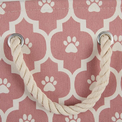 Bone Dry 6192 Pet Storage Collection Lattice Paw Print, Medium Round - Image 4