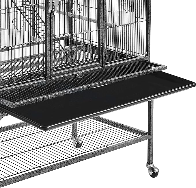Yaheetech 69-Inch Extra Large Wrought Iron 3 Levels Ferret Chinchilla Sugar - Image 6