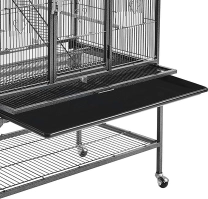 Yaheetech 69-Inch Extra Large Wrought Iron 3 Levels Ferret Chinchilla Sugar - Image 6