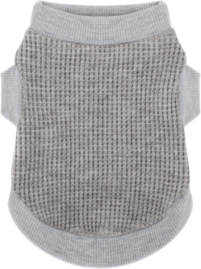Cozy and Functional Dog Shirts for Small Puppies: Stretchable Grey Attire by Paiaite