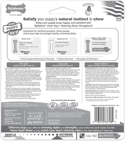 Nylabone New Puppy Starter Kit, Chew Toys & Natural Chew Treat - Image 11