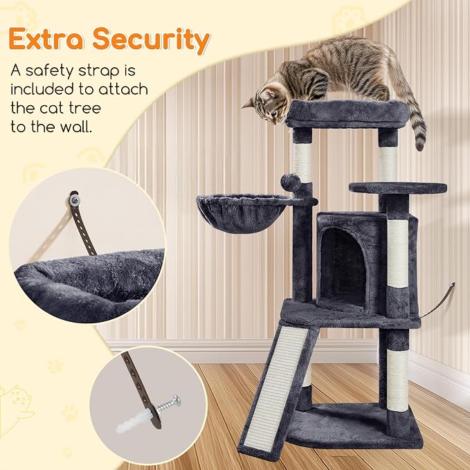 Yaheetech 42in Cat Tree Tower for Indoor Cats, Kitten House - Image 7