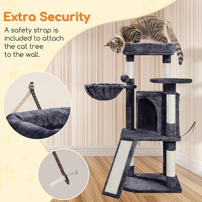 Yaheetech 42in Cat Tree Tower for Indoor Cats, Kitten House - Image 7