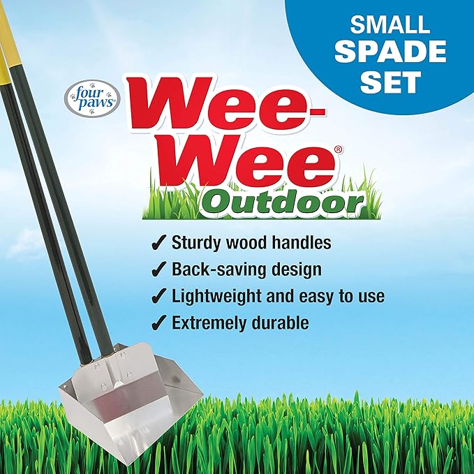 Four Paws Stainless Steel Long-Handled Dog Pooper Scooper Spade & Pan 2 Piece - Image 4