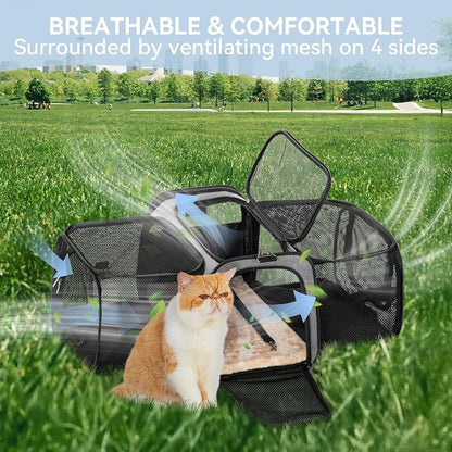 Petsfit 17" x 11" x 11" Airline-Approved Expandable Pet Carrier, 2X Square - Image 9